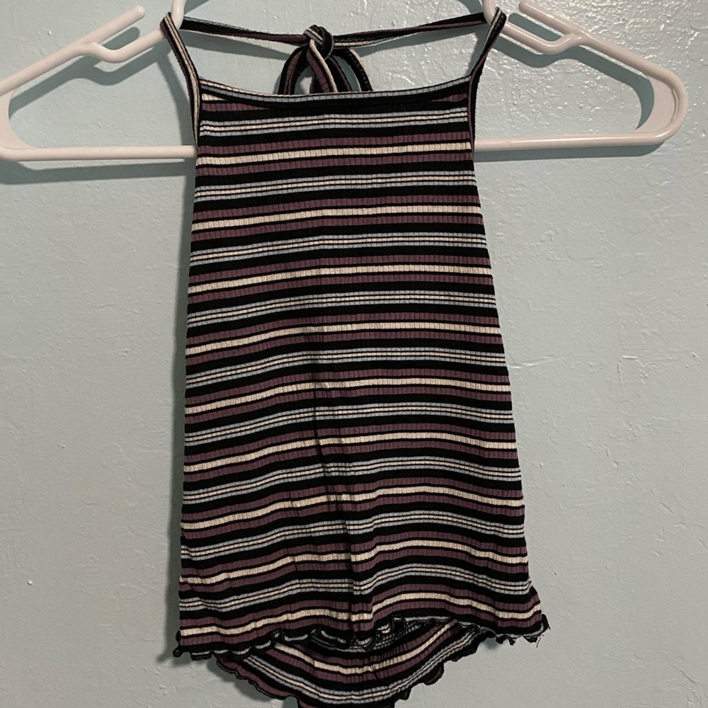 Striped halter